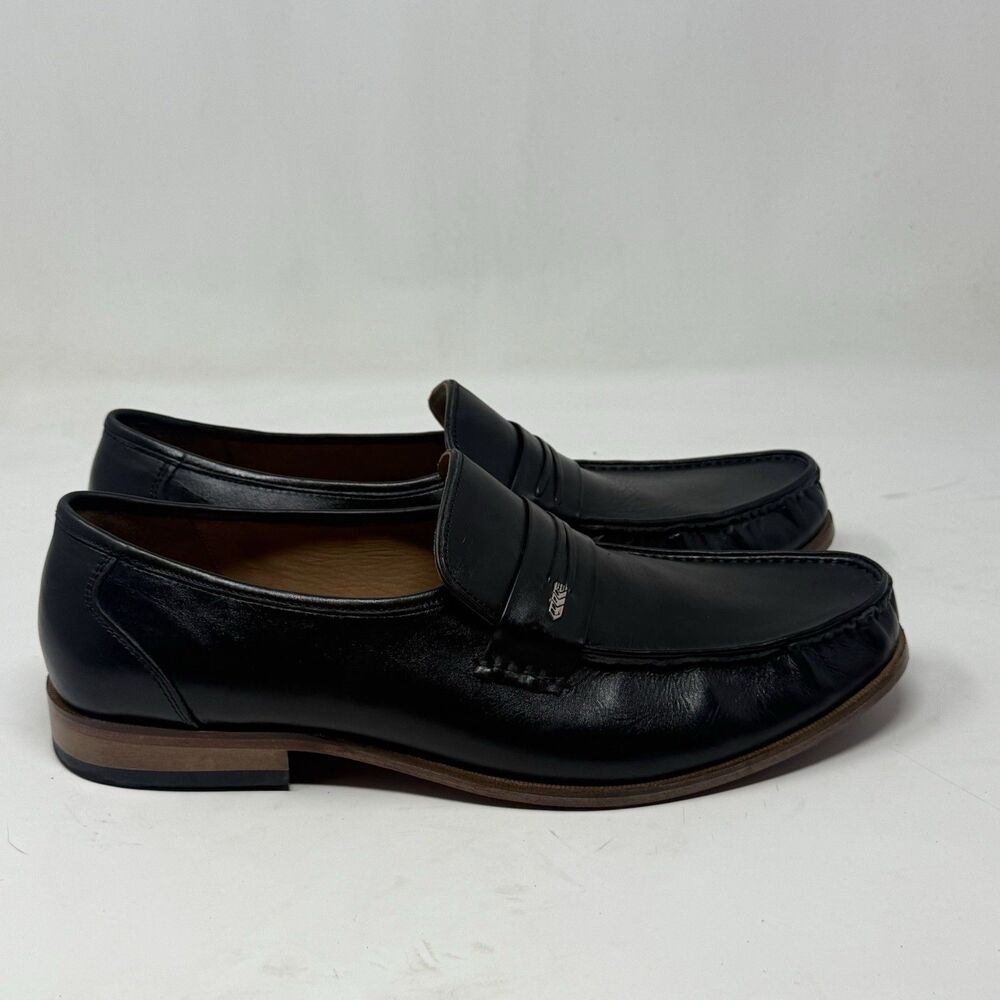 Samuel Windsor Loafers Mens 12 Black Leather Slip On Dress Casual Business
